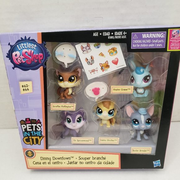 New in Box Littlest Pet Shop Pets in The City Dining Downtown Collect Gift - Picture 1 of 10